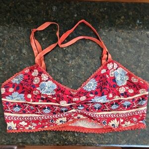 Spell Folktown Wine Bralette LARGE